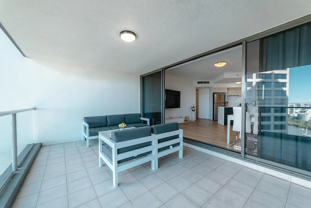 Apartman Lux 18Th Floor 2Br 2Bath, River View, Pool, Spa, Sauna, Gym, Wifi, Brisbane